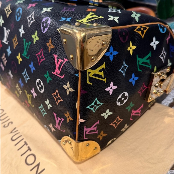 🔥Authentic Louis Vuitton speedy Takashi Murakami multi color Bag size 30 - Picture 8 of 17